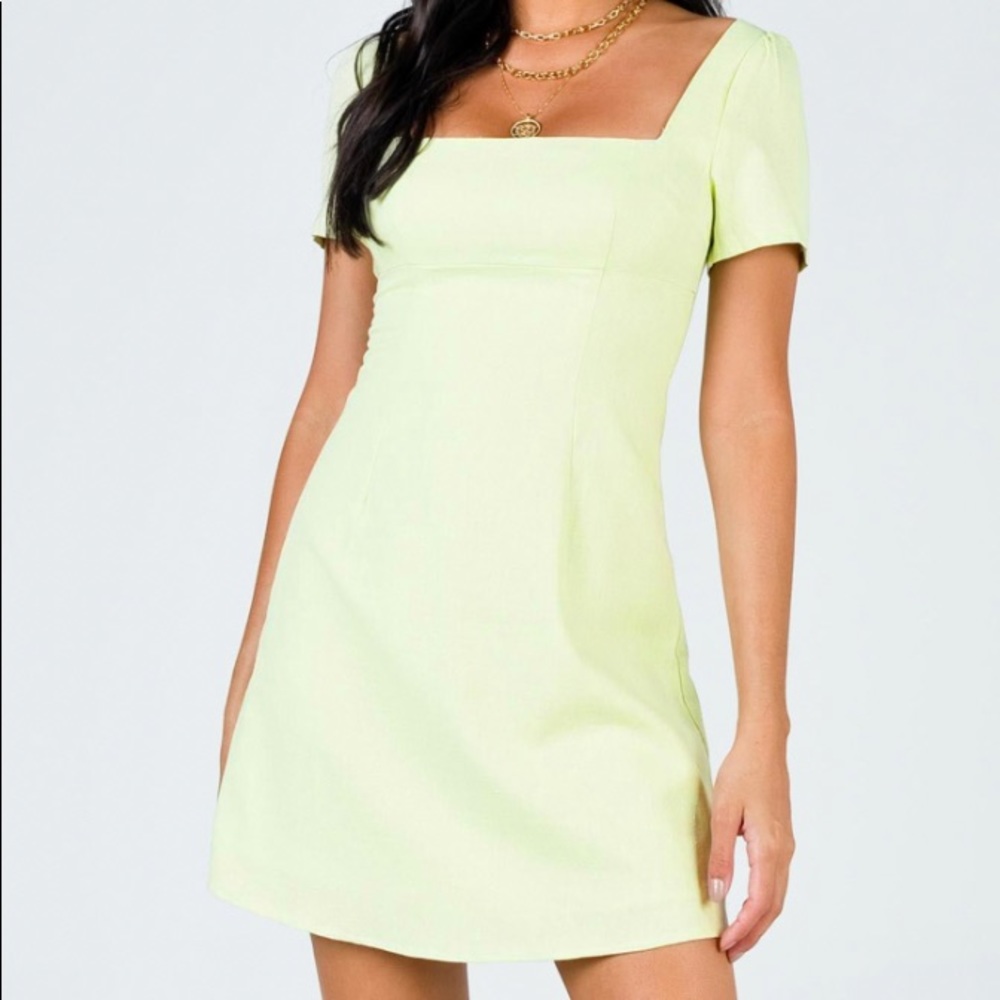 Princess Polly Green Hastings Mini Dress in sage size 0